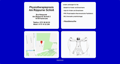 Desktop Screenshot of physiotherapie-karlsruhe.info